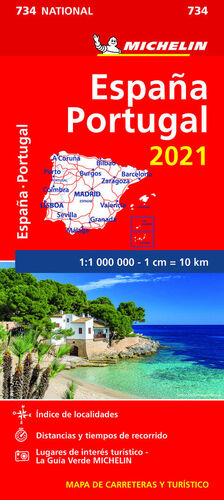 MAPA DE CARRETERAS ESPAÑA PORTUGAL 2021