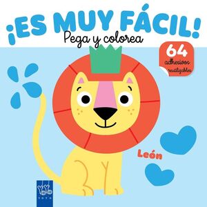 LEÓN ES MUY FÁCIL PEGA Y COLOREA