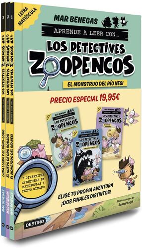 PACK APRENDER A LEER CON LOS DETECTIVES ZOOPENCOS 1 2 3