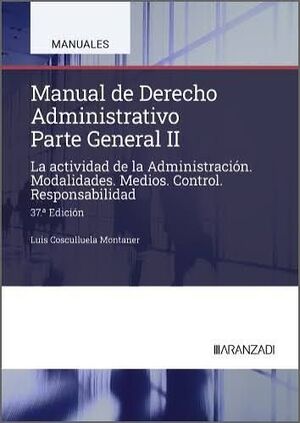 MANUAL DE DERECHO ADMINISTRATIVO PARTE GENERAL II 37 ED