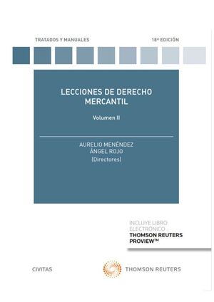 LECCIONES DE DERECHO MERCANTIL VOLUMEN II
