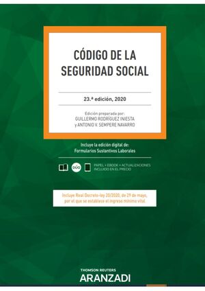 CÓDIGO DE LA SEGURIDAD SOCIAL 23ª ED. 2020