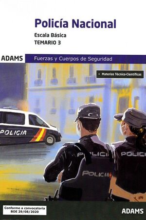 POLICIA NACIONAL ESCALA BASICA FUERZAS Y CUERPOS DE SEGURIDAD TEMARIO 3