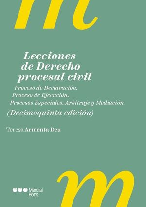 LECCIONES DE DERECHO PROCESAL CIVIL 15.ª ED.