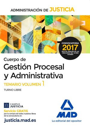 CUERPO DE GESTIÓN PROCESAL Y ADMINISTRATIVA DE LA ADMINISTRACIÓN DE JUSTICIA (TU