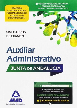 PAQUETE AHORRO AUXILIAR ADMINISTRATIVO JUNTA DE ANDALUCÍA. AHORRA 85 ? (INCLUYE