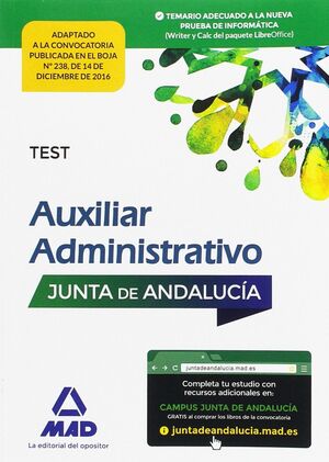 AUXILIAR ADMINISTRATIVO DE LA JUNTA DE ANDALUCÍA. TEST