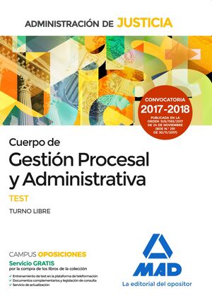 CUERPO DE GESTIÓN PROCESAL Y ADMINISTRATIVA DE LA ADMINISTRACIÓN DE JUSTICIA (TU