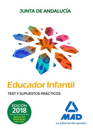 EDUCADORES INFANTILES. PERSONAL LABORAL DE LA JUNTA DE ANDALUCÍA. TEST Y SUPUEST