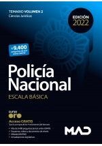 POLICÍA NACIONAL ESCALA BÁSICA TEMARIO VOLUMEN 2 CIENCIAS JURÍDICAS