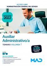 AUXILIAR ADMINISTRATIVO/A ADMINISTRACIÓN GENERAL DEL ESTADO TEMARIO VOLUMEN 1