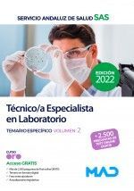 TÉCNICO/A ESPECIALISTA EN LABORATORIO SAS TEMARIO ESPECÍFICO VOLUMEN 2