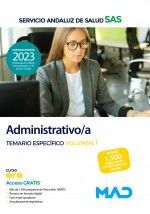 ADMINISTRATIVO/A SAS TEMARIO ESPECÍFICO VOLUMEN 1