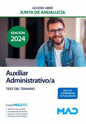 AUXILIAR ADMINISTRATIVO/A JUNTA DE ANDALUCÍA ACESSO LIBRE TEST DEL TEMARIO