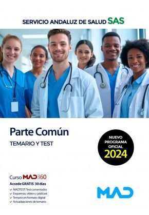 TEMARIO Y TEST PARTE COMUN SERVICIO ANDALUZ SALUD SAS