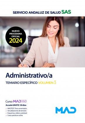 ADMINISTRATIVO/A SAS TEMARIO ESPECIFICO VOLUMEN 3