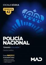 POLICÍA NACIONAL ESCALA BÁSICA PROMOCION 42 TEMARIO VOLUMEN 1