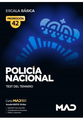 POLICÍA NACIONAL ESCALA BÁSICA PROMOCIÓN 42 TEST
