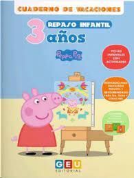 CUADERNO VACACIONES PEPPA PIG REPASO INFANTIL 3 AÑOS