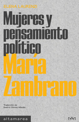 MUJERES Y PENSAMIENTO POLÍTICO MARÍA ZAMBRANO