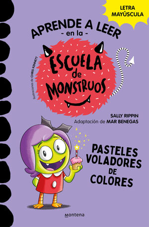 ESCUELA DE MONSTRUOS 5 PASTELES VOLADORES DE COLORES