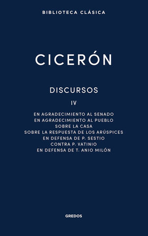CICERON DISCURSOS IV