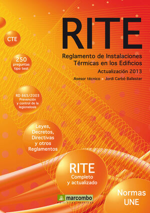 RITE REGLAMENTO DE INSTALACIONES TÉRMICAS EN LOS EDIFICIOS