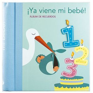YA VIENE MI BEBÉ ÁLBUM DE RECUERDOS AZUL