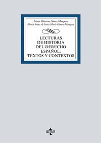 LECTURAS DE HISTORIA DEL DERECHO ESPAÑOL