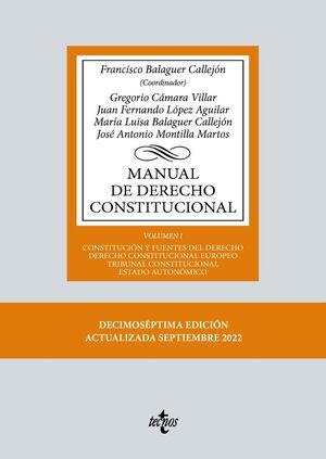 MANUAL DE DERECHO CONSTITUCIONAL VOLUMEN I