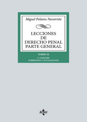 LECCIONES DE DERECHO PENAL PARTE GENERAL TOMO II 5ª ED.