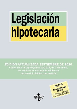 LEGISLACIÓN HIPOTECARIA 2026