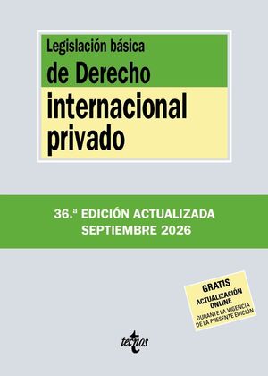 LEGISLACIÓN BÁSICA DE DERECHO INTERNACIONAL PRIVADO 2026
