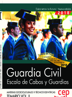 GUARDIA CIVIL. ESCALA DE CABOS Y GUARDIAS. MATERIAS SOCIOCULTURALES Y TÉCNICO-CI