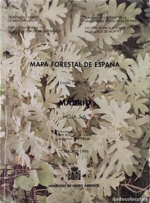 MAPA FORESTAL DE ESPAÑA MADRID HOJA 5-6