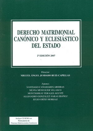DERECHO MATRIMONIAL CANONICO Y ECLESIASTICO  DEL ESTADO