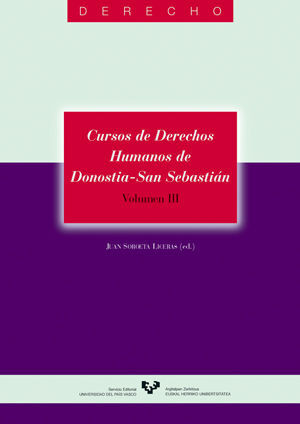 CURSOS DE DERECHOS HUMANOS DE DONOSTIA SAN SEBASTIÁN VOLUMEN III