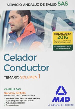 PAQUETE AHORRO CELADOR CONDUCTOR DEL SERVICIO ANDALUZ DE SALUD. AHORRO DE 93 ? (