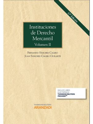 INSTITUCIONES DE DERECHO MERCANTIL VOLUMEN II