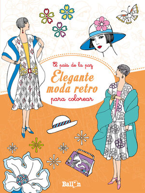 ELEGANTE MODA RETRO PARA COLOREAR