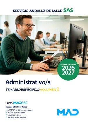 ADMINISTRATIVO/A SAS TEMARIO ESPECÍFICO VOLUMEN 2