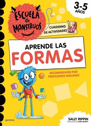 APRENDE LAS FORMAS ESCUELA DE MONSTRUOS CUADERNO DE ACTIVIDADES 3-5 AÑOS