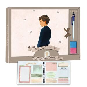 LIBRO COMUNION APAISADO + BOLI + TAMPON NIÑO 23,5 X 30 CM  4