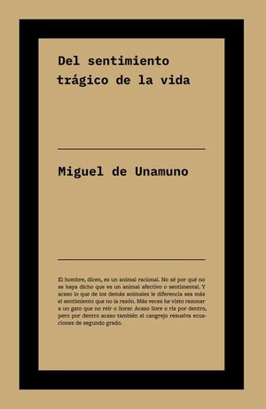 DEL SENTIMIENTO TRÁGICO DE LA VIDA