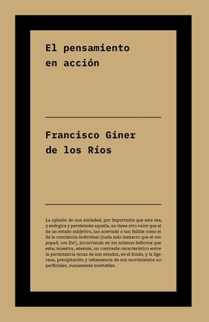 EL PENSAMIENTO EN ACCIÓN